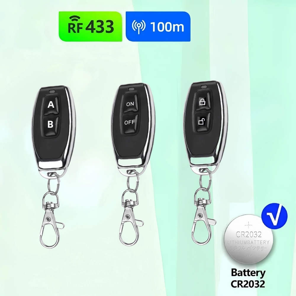 Home Security Front Door Camera - 433MHz 학습 리모컨 RF 원격 스마트