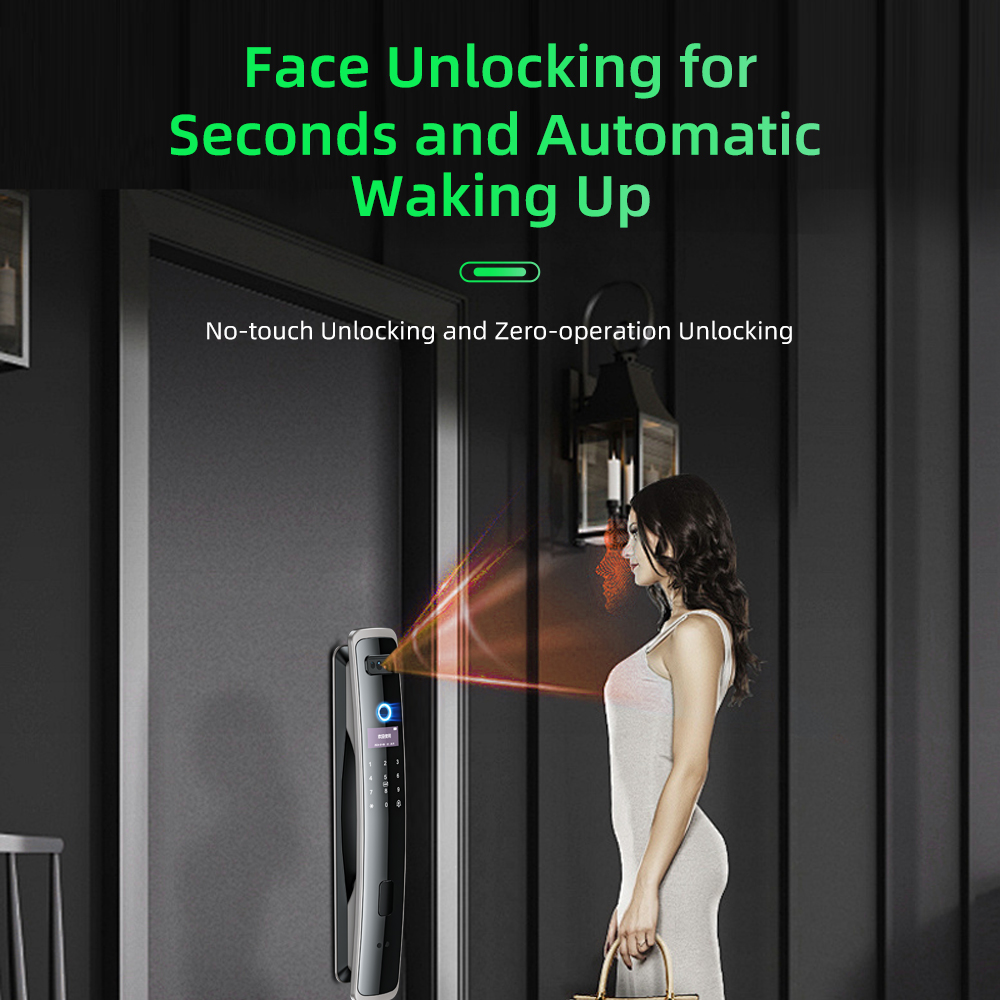 Home Security Front Door Camera - EGFirtor 스마트 비밀번호 잠금 장치 3D