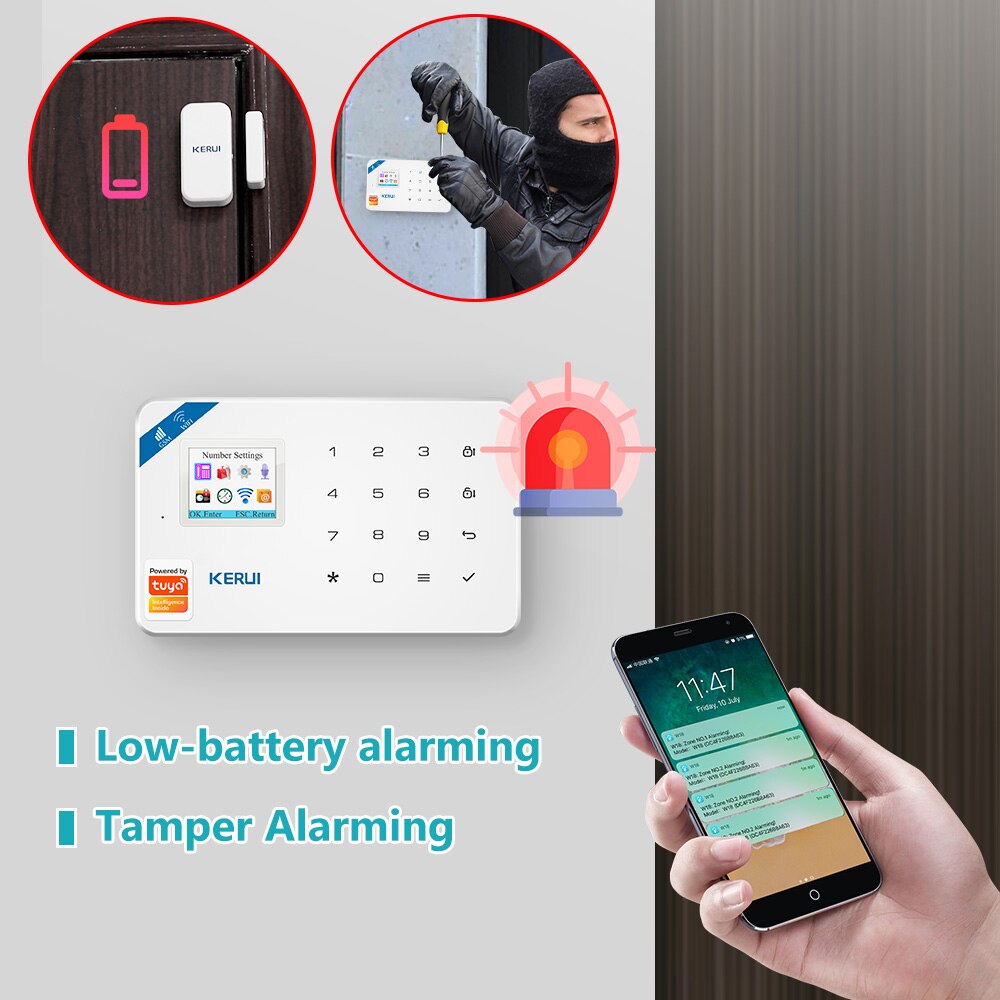 KERUI W181 Tuya 스마트 WIFI GSM 보 - Home Security Front Door Camera 리뷰 및 가격