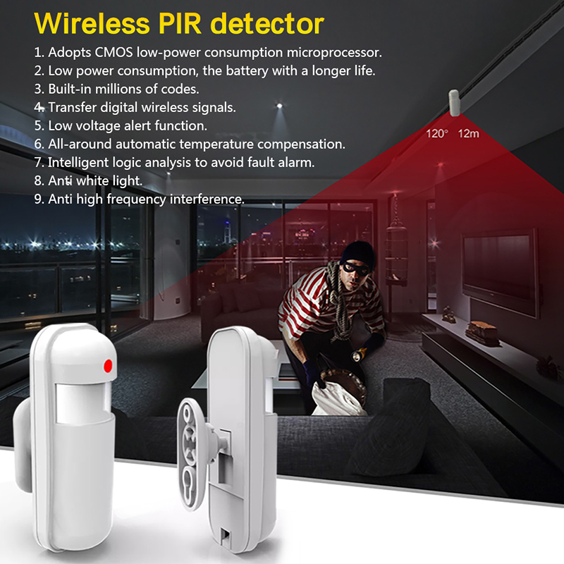 가정용 도난 보안 경보 시스템, 무선 모션 센서 감지기 - Sim Gsm Alarm 리뷰 및 가격