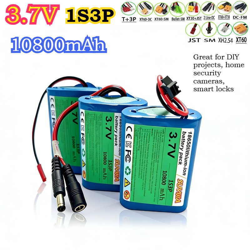 3.7V 10800mAh 1S3P 18650 DIY 프 - Home Security Robots 리뷰 및 가격