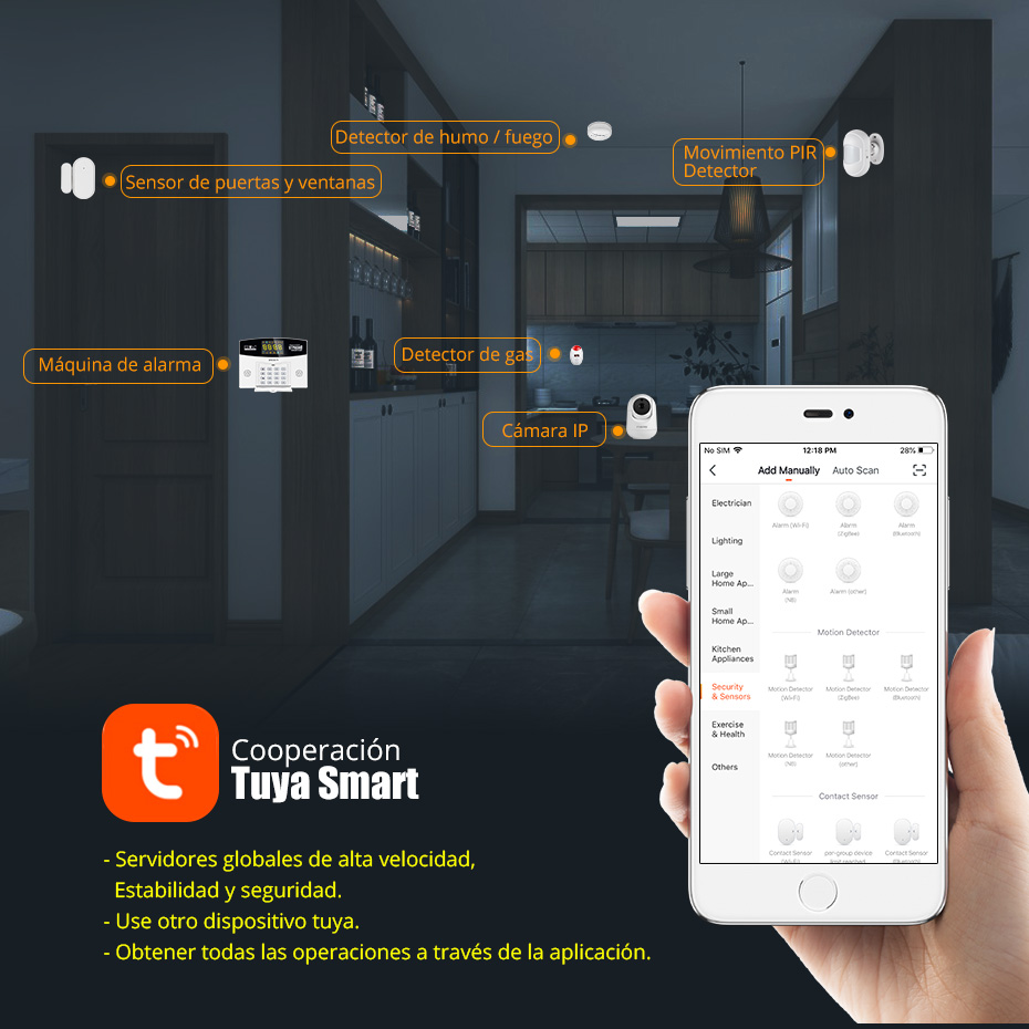 Fuers Tuya 스마트 경보 시스템 키트 WIFI  - Home Security Front Door Camera 리뷰 및 가격