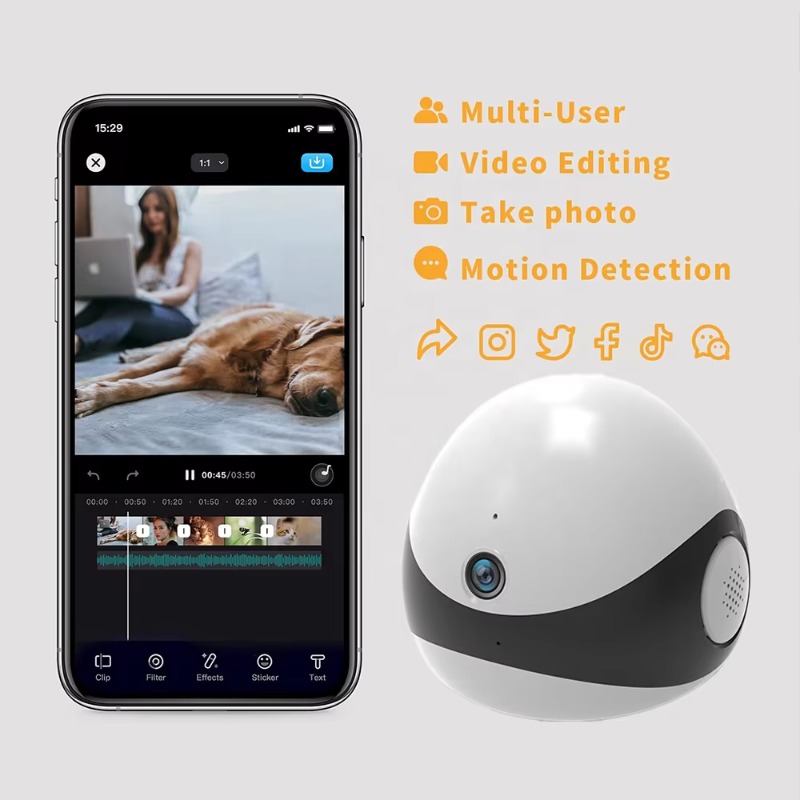 무선 2K HD 모바일 반려동물 로봇 카메라 AI 자동 - Home Security Robots 리뷰 및 가격