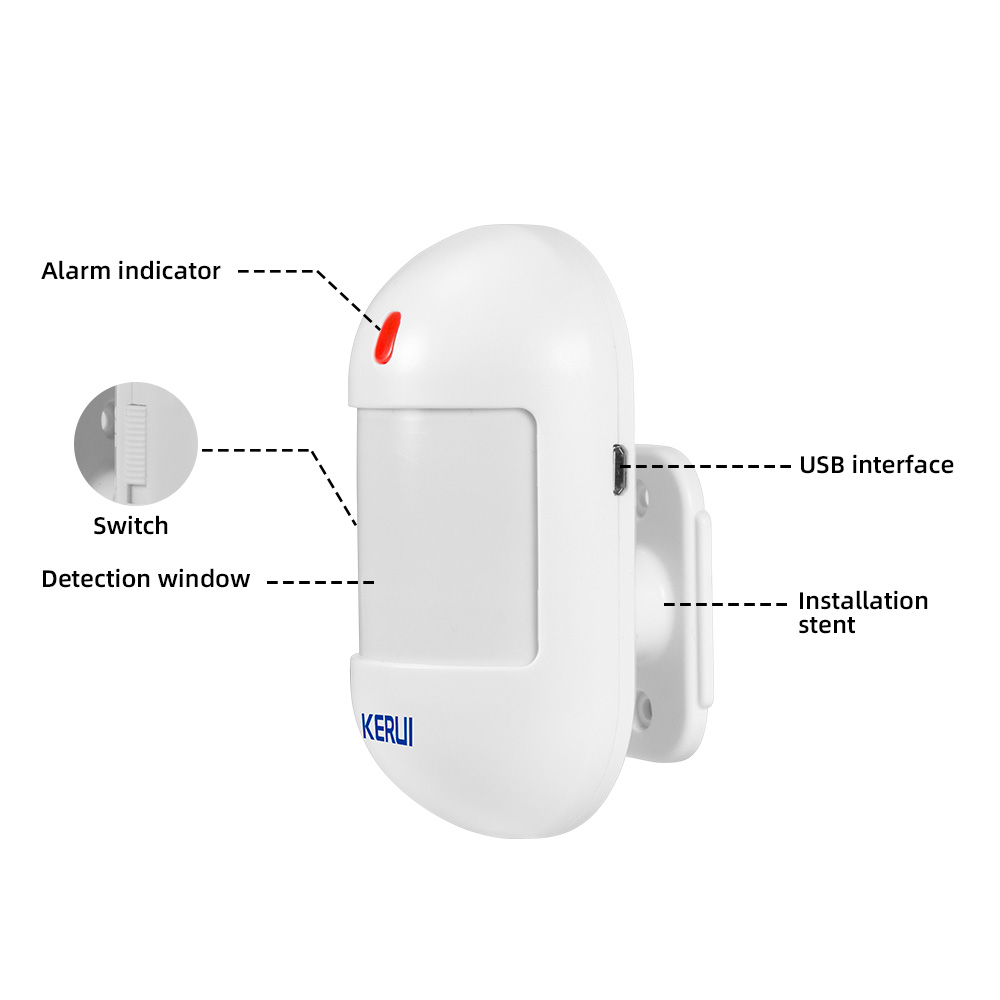 KERUI 무선 PIR 모션 센서 W202 W181 홈 - Sim Gsm Alarm 리뷰 및 가격