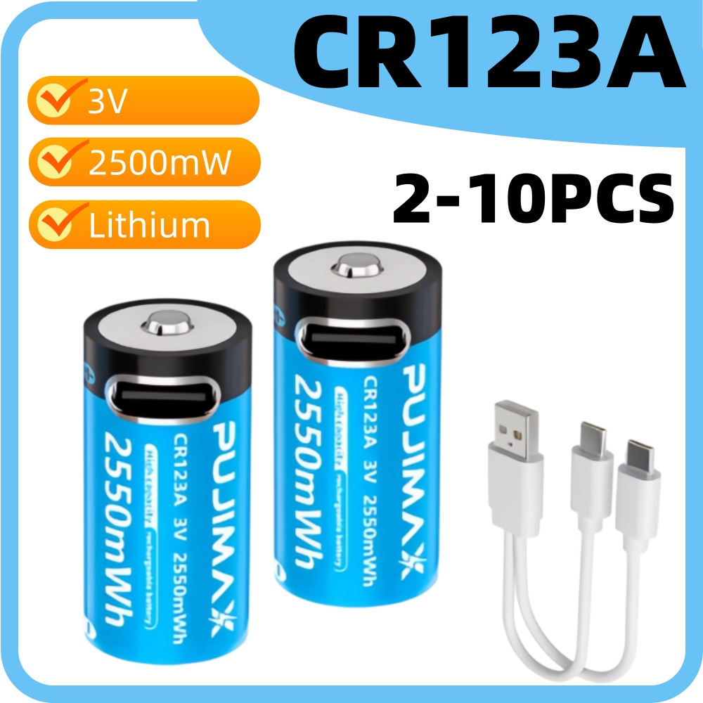 CR123A 3V 2500mWh 충전식 리튬 배터리,  - Home Security Battery Replacement 리뷰 및 가격