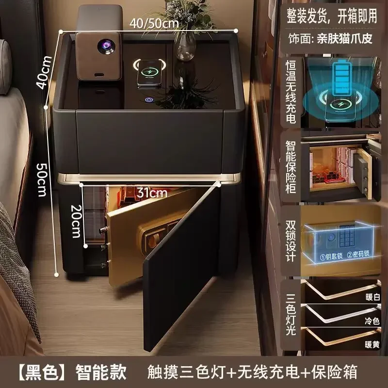 침대 옆 탁자 보안 다기능 무선 충전 비밀번호 잠금 침 - Home Security America 리뷰 및 가격