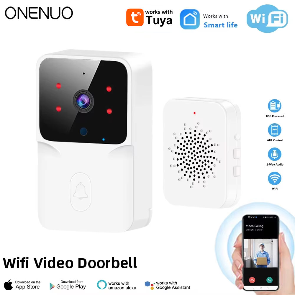 투야 와이파이 비디오 초인종 무선 HD 카메라 IR 알 - Home Security Front Door Camera 리뷰 및 가격